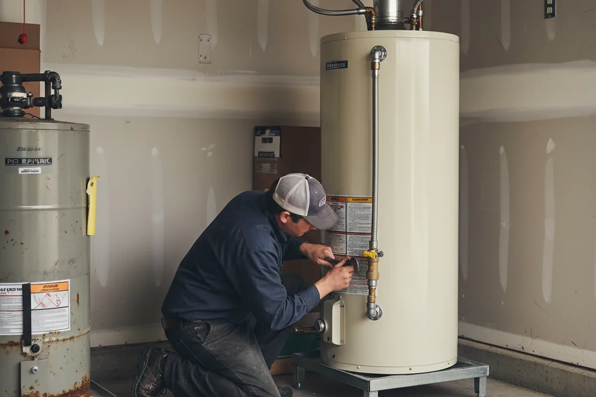 Water heater and shutoff valve replacement in San Gabriel